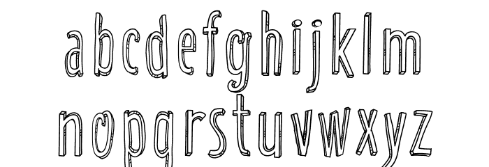 Silly Cartoon Font LOWERCASE