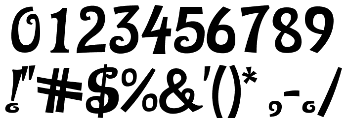 Silly Dilly Font OTHER CHARS