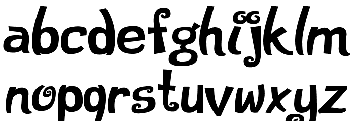 Silly Dilly Font LOWERCASE
