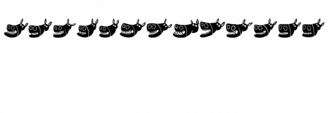 Silly Donkey Regular Font Litere mici