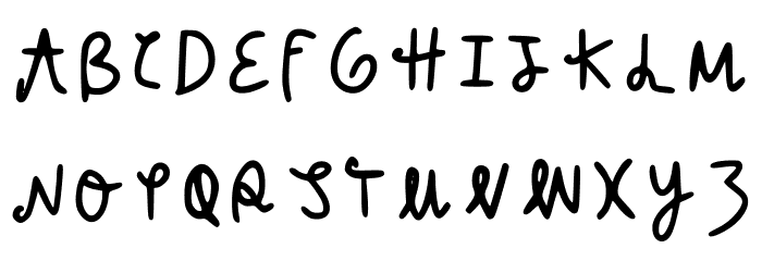 Silly Gal Regular Font UPPERCASE