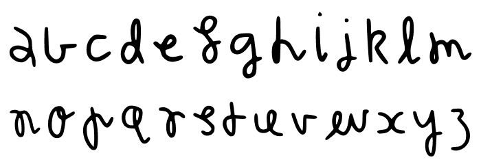 Silly Gal Regular Font LOWERCASE
