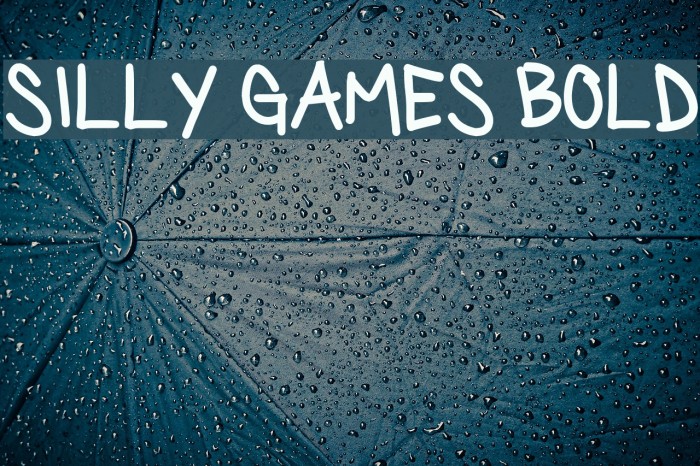 Silly Games Bold Font - FFonts.net