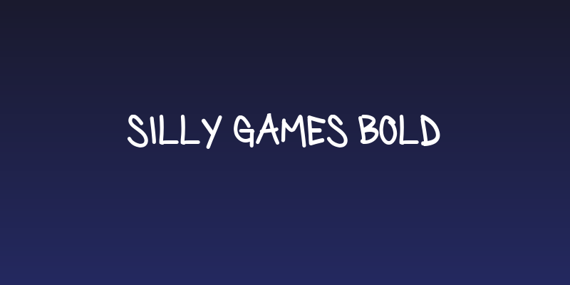 Silly Games Bold Social Header