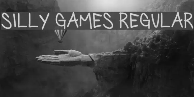 Silly Games Regular Schriftart examples