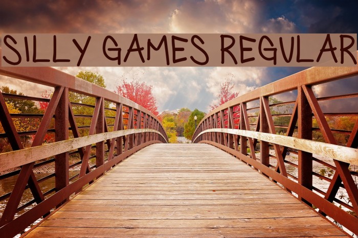 Silly Games Regular Font examples