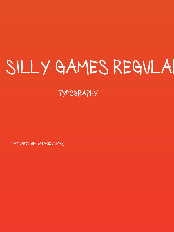 Silly Games Regular Poster