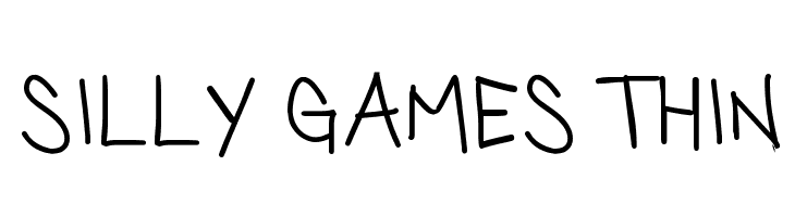 Silly Games Thin  नि: शुल्क फ़ॉन्ट्स डाउनलोड