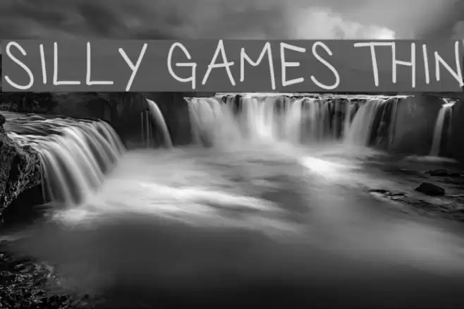 Silly Games Thin Font examples