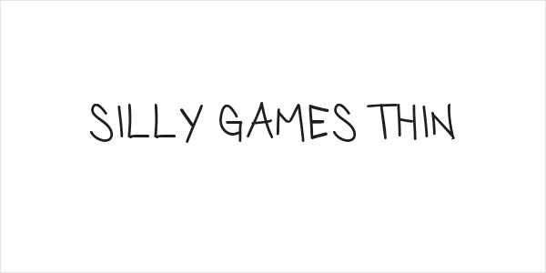 Silly Games Thin Logo