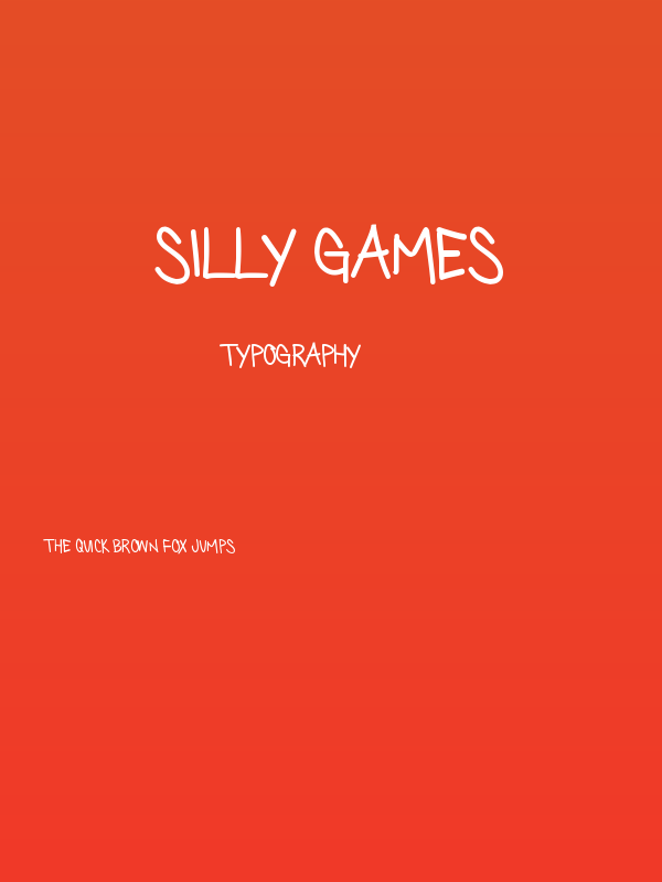 Silly Games Poster