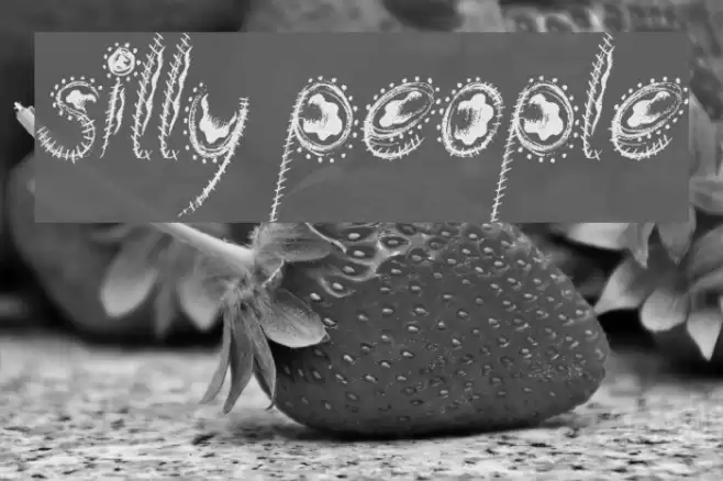 Silly People Font examples