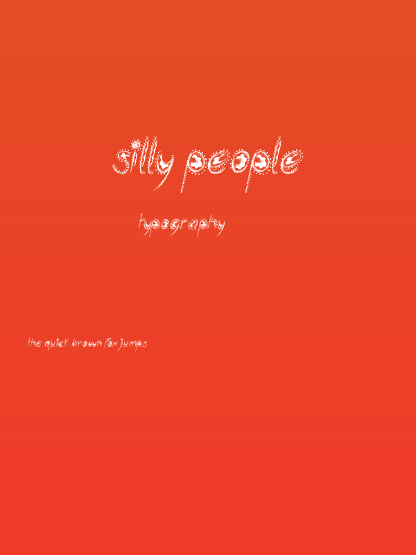 Silly People Poster