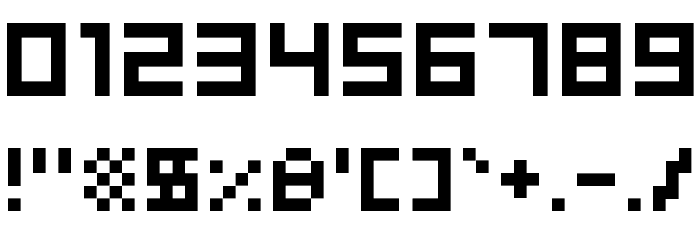 Silly Pixel Regular Font OTHER CHARS