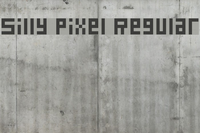 Silly Pixel Regular Font examples