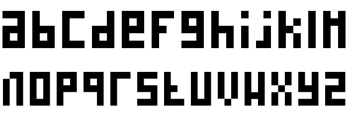 Silly Pixel Regular Font LOWERCASE