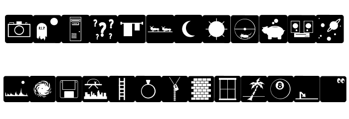 Silly Symbology II JL Font LOWERCASE