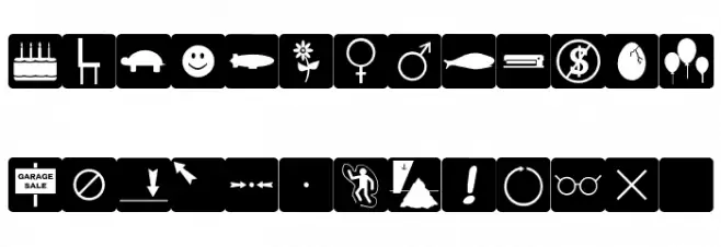 Silly Symbology JL Polices MAJUSCULES