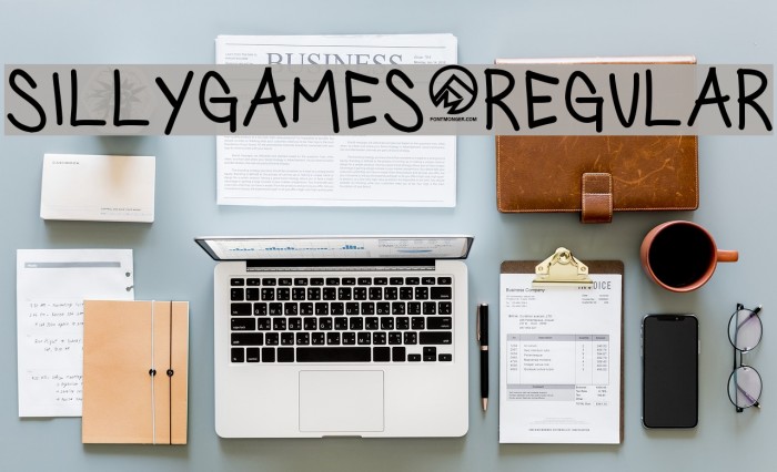 SillyGames-Regular Font examples