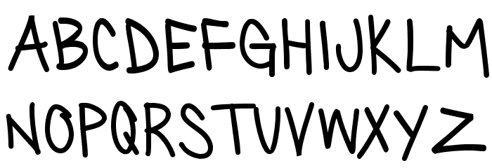 SillyGames-Regular Font LOWERCASE
