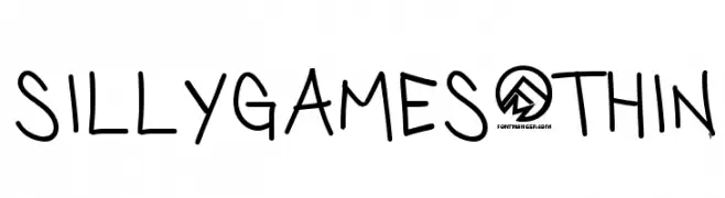 SillyGames-Thin  les polices de caractères gratuit tlcharger