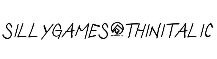 SillyGames-ThinItalic  baixar fontes gratis