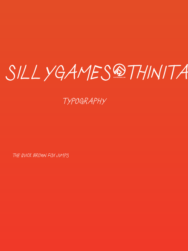 SillyGames-ThinItalic Poster