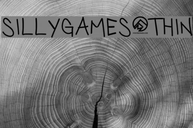 SillyGames-Thin Font examples