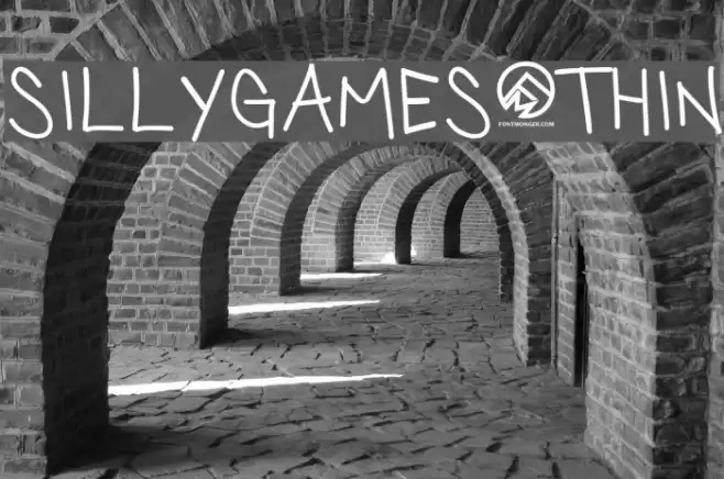 SillyGames-Thin Font examples