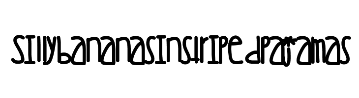 Sillybananasinstripedpajamas  font caratteri gratis