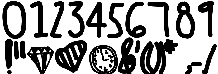 Sillybananasinstripedpajamas Font OTHER CHARS