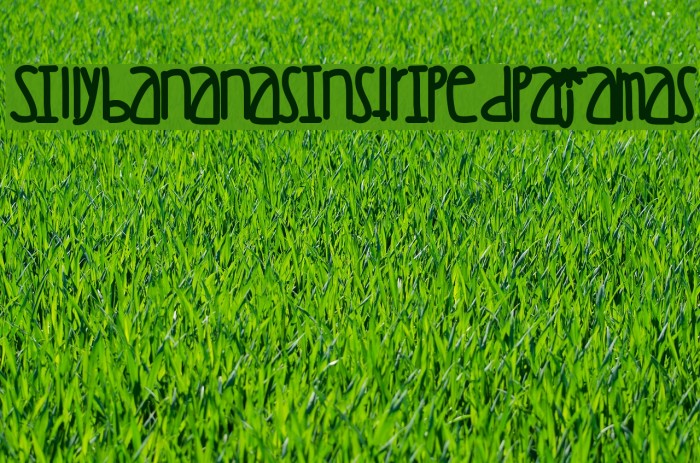 Sillybananasinstripedpajamas Font examples