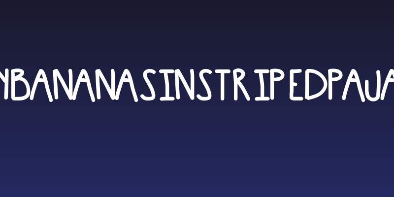 Sillybananasinstripedpajamas Social Header