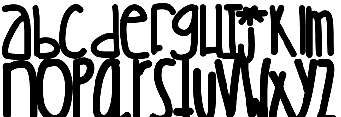 Sillybananasinstripedpajamas Font LOWERCASE