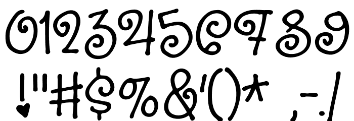 SillyheartDEMO Font OTHER CHARS