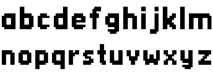 Silom Bold Font LOWERCASE