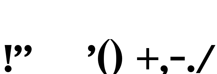 Silubr Font OTHER CHARS