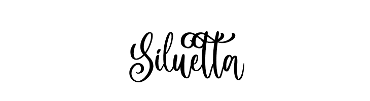 Siluetta  font caratteri gratis