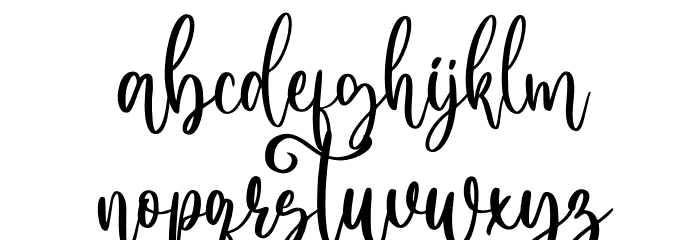 Siluetta Font LOWERCASE
