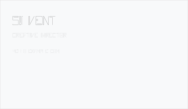 Silvent Business Card