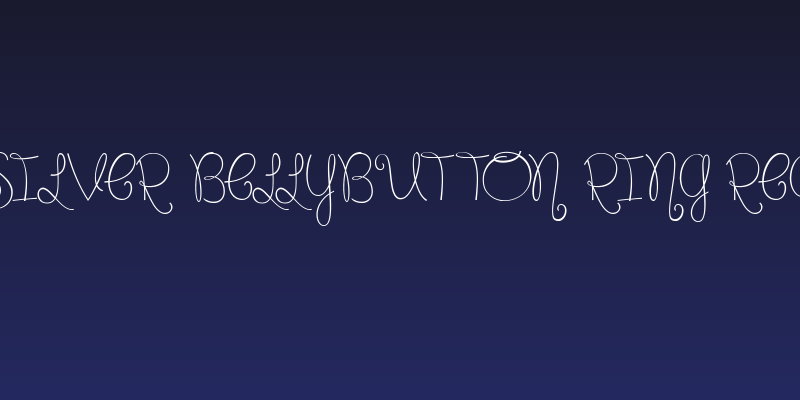 Silver Bellybutton Ring Reg Social Header