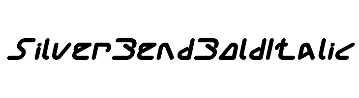 Silver Bend Bold Italic  font caratteri gratis