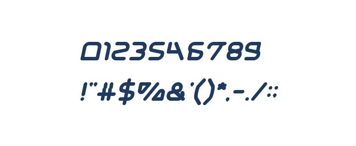 Silver Bend Bold Italic Other Characters