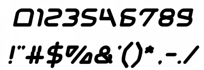 Silver Bend Bold Italic Font OTHER CHARS