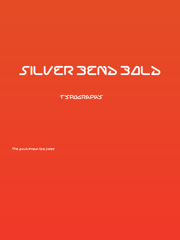 Silver Bend Bold Poster