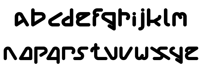 Silver Bend Bold Font LOWERCASE