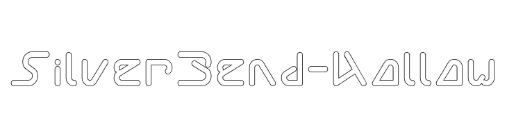 Silver Bend-Hollow  les polices de caractères gratuit tlcharger