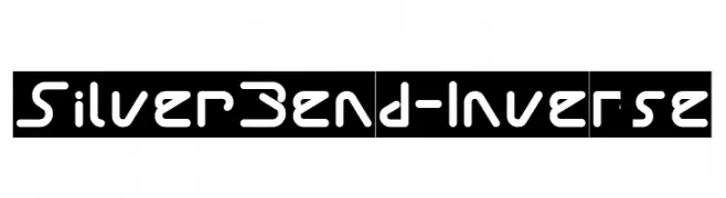 Silver Bend-Inverse  Frei Schriftart Herunterladen