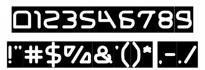 Silver Bend-Inverse Font OTHER CHARS