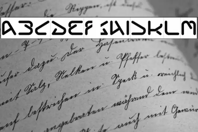 Silver Bend-Inverse Font examples